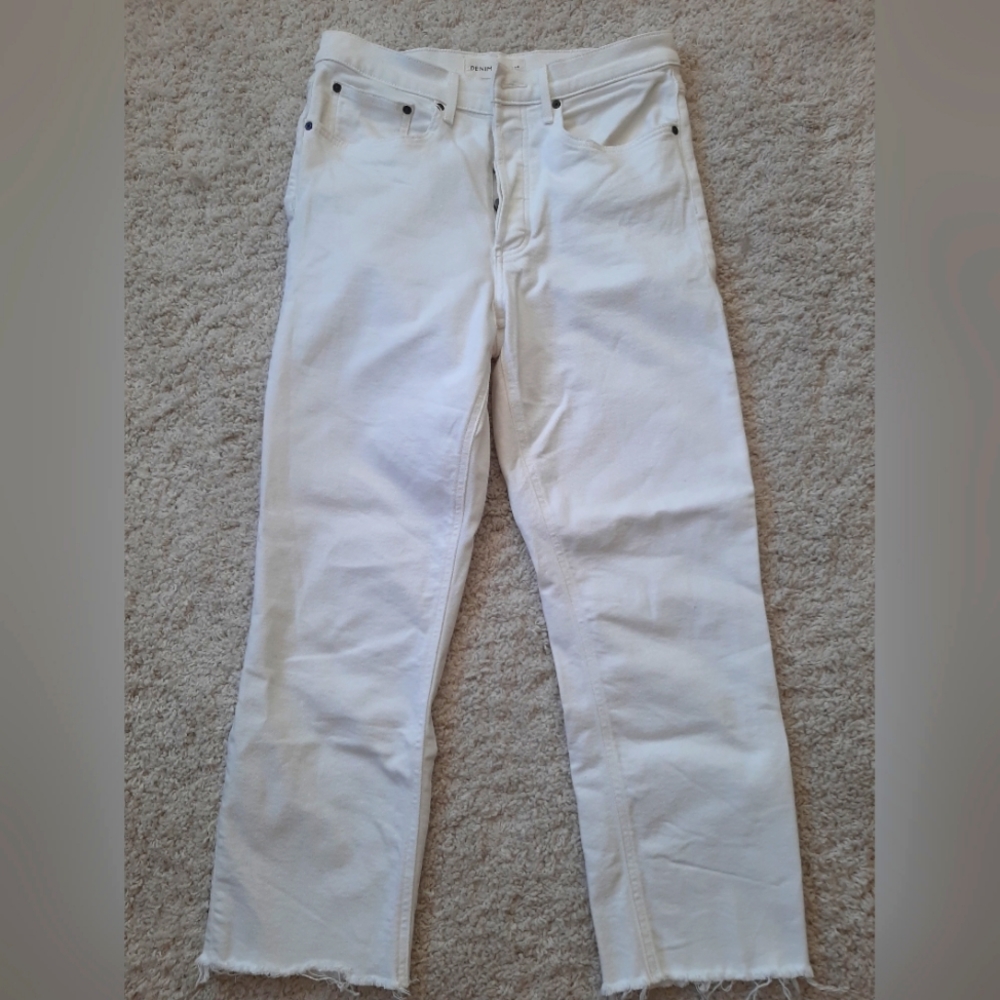 Denim Forum Argo Ankle length White Jeans